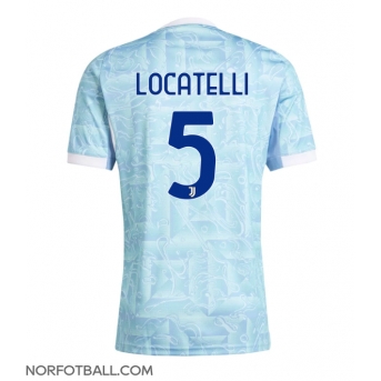 Billige Fotballdrakt Juventus Manuel Locatelli #5 Replika Bortedrakt 2025-26 Kortermet